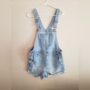 Distressed Shortalls